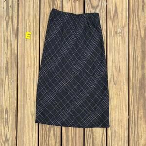 Michele Black & White Grid Skirt – Size 6